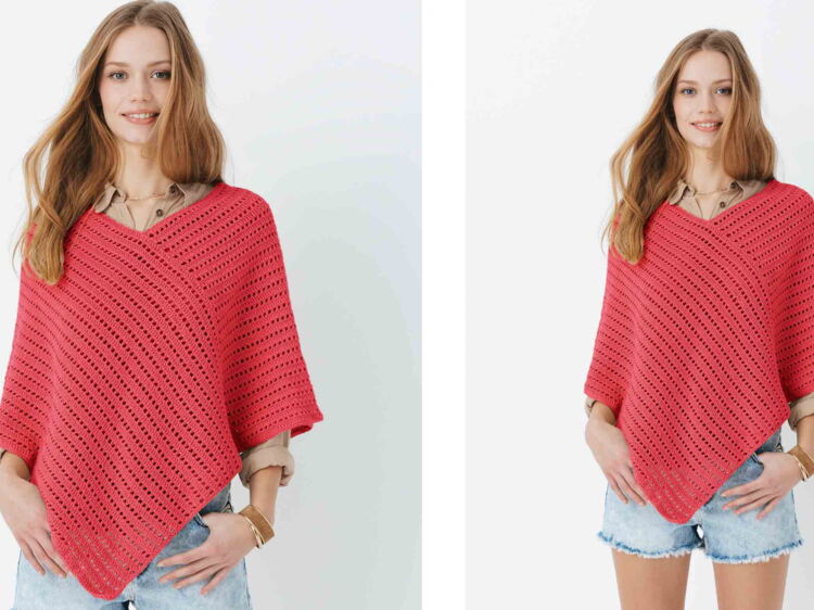 Patron Poncho Tricot Femme Gratuit à Télécharger Diagrama Patron De Poncho A Crochet