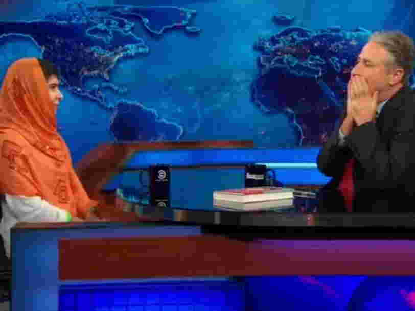 16-Year-Old Malala Yousafzai Leaves Jon Stewart Speechless With Comment About Pacifism