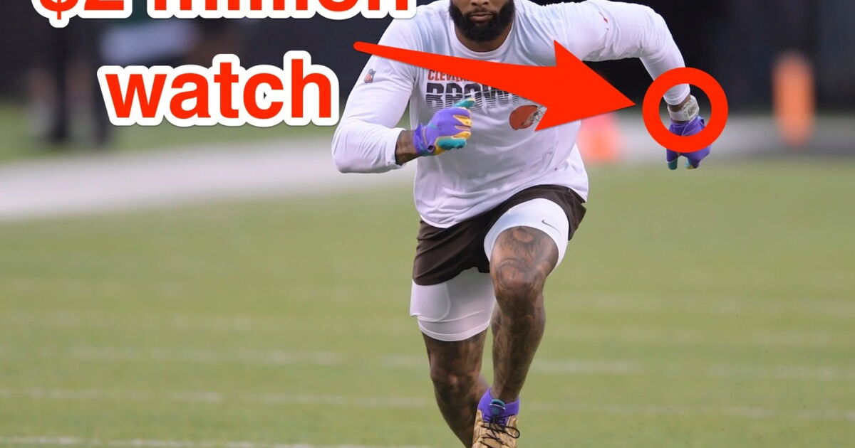 Odell Beckham Jr. wore a 2 million watch for 'Monday Night Football