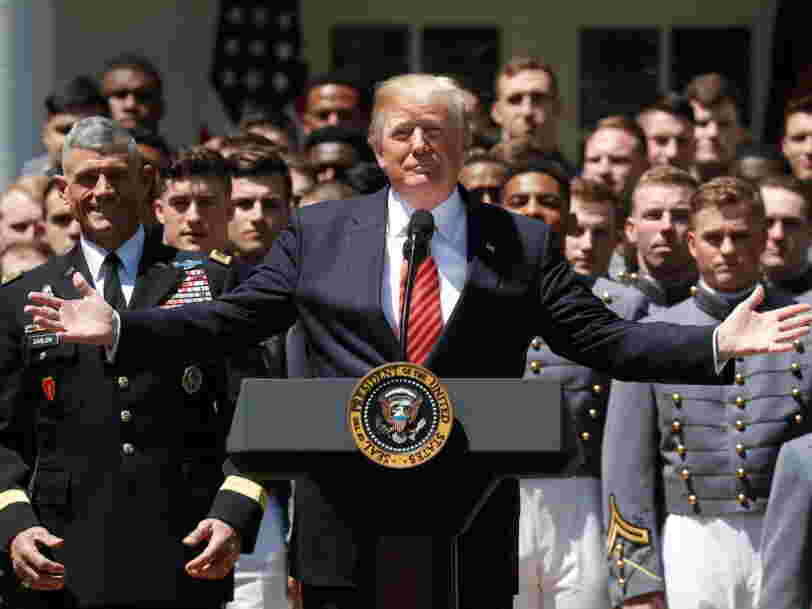 Where did trump go to college image