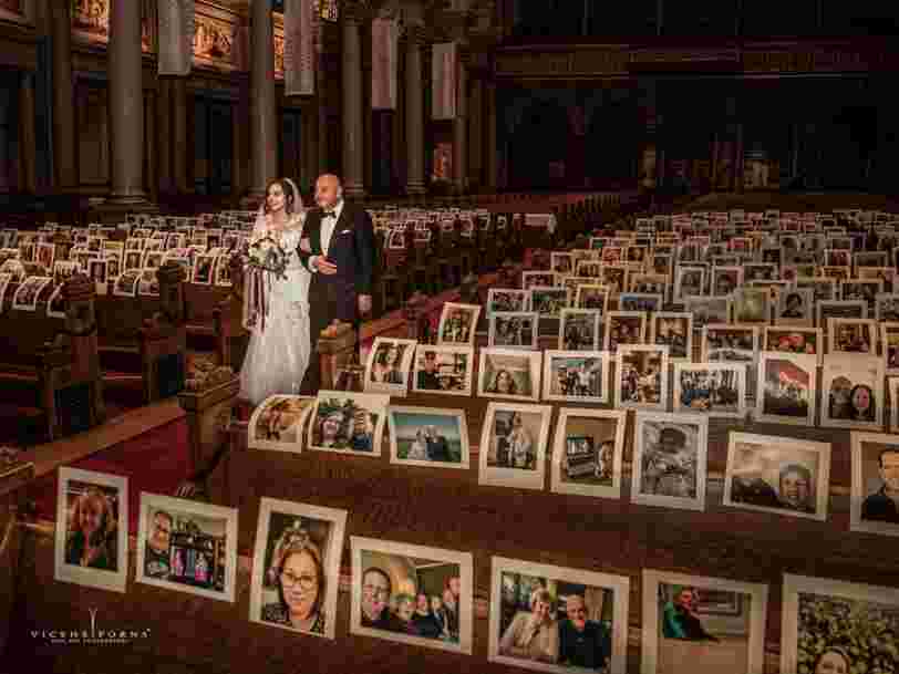 Des photos d'un mariage vide à San Francisco montrent ce que c'est que de se marier pendant une pandémie