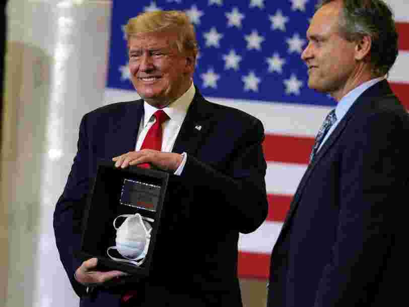Trump shares tweet that argues face masks represent 'silence, slavery, and social death'