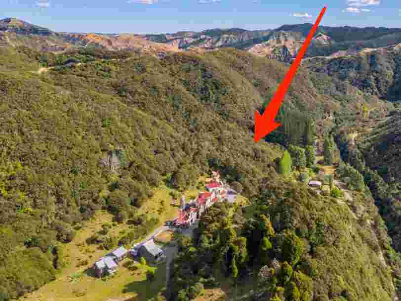 An entire town inspired by America's Wild West is nestled in a remote New Zealand valley — and it just hit the market for $7.5 million. Take a look inside.