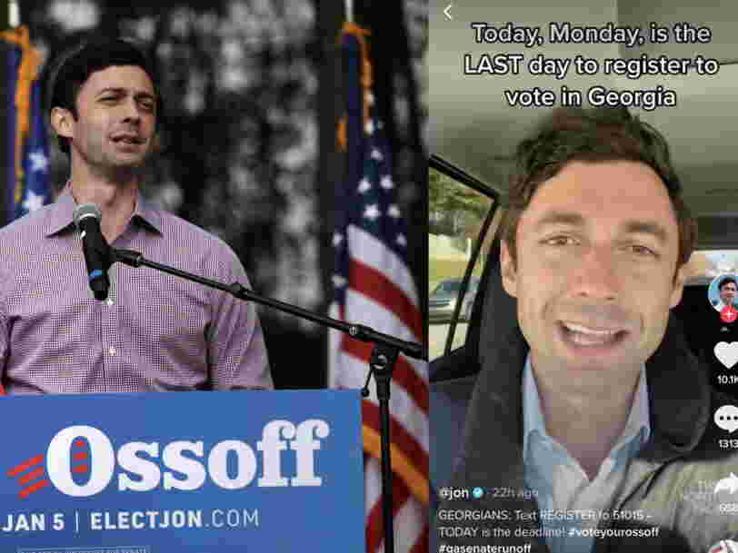 Jon Ossoff is betting that TikTok can boost young voters in Georgia's heated runoff race - and his chances don't look bad