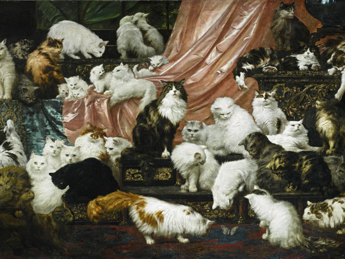 La Plus Grande Peinture De Chats Du Monde Vendue A 770 000 Euros Neonmag Fr