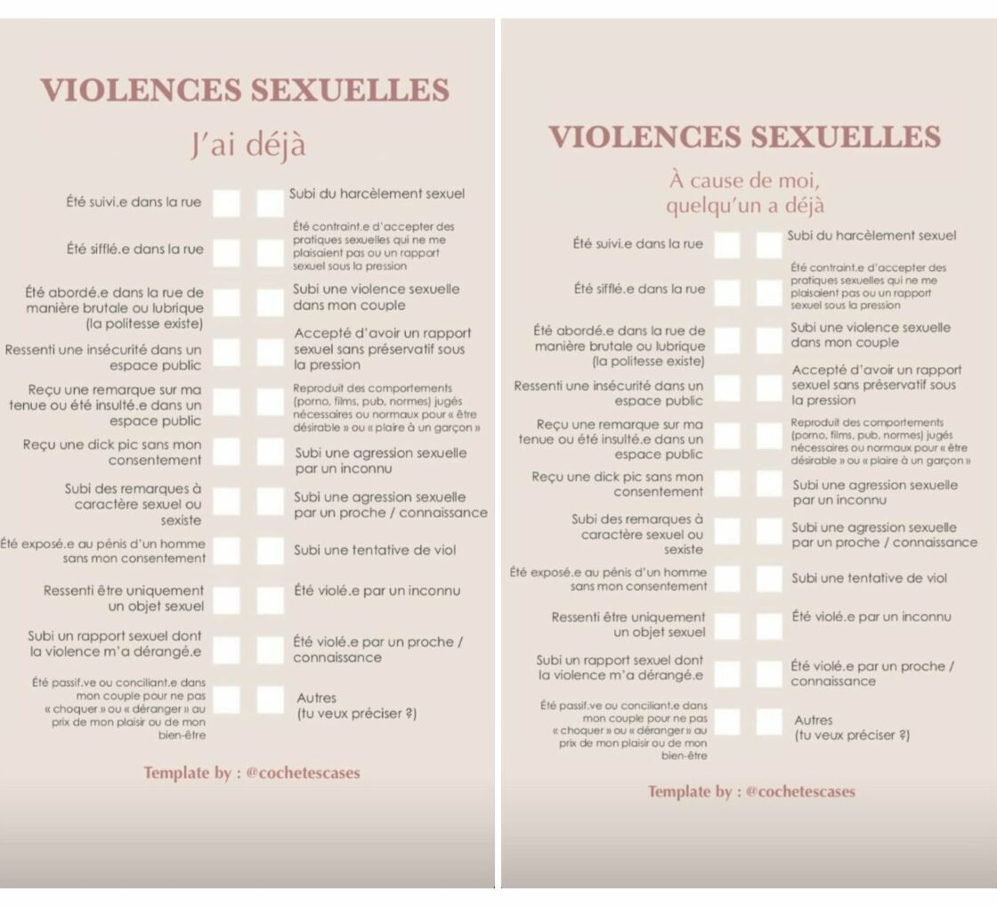 Violences Sexuelles Des Questionnaires En Story Instagram Pour Liberer La Parole Des Victimes Neonmag Fr