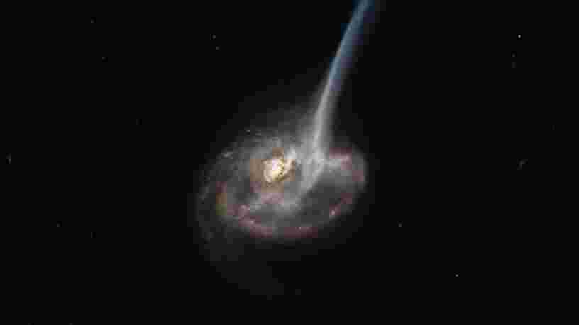 Les astronomes ont repéré une galaxie 'mourante' après une collision majeure