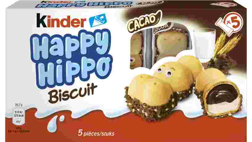 Avec les Kinder Happy Hippo, Ferrero continue les lancements de biscuits en France