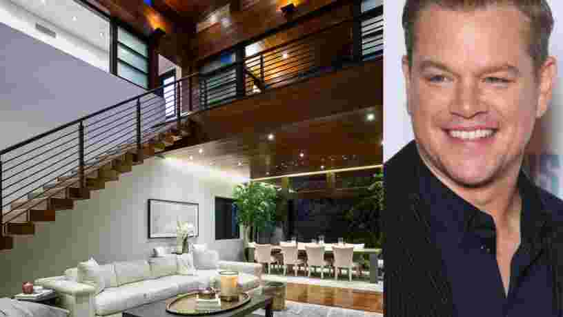 Découvrez l'intérieur de la maison de Matt Damon, à vendre pour 21 M$