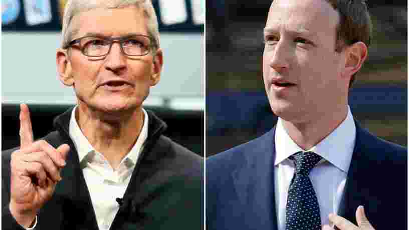 Mark Zuckerberg et Tim Cook se livrent un combat sans merci, voici l'histoire de leur rivalité