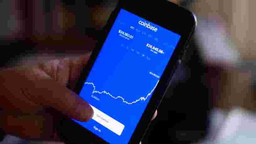 Coinbase, valorisée à 65,3 Mds$, fait son entrée historique en Bourse ce mercredi