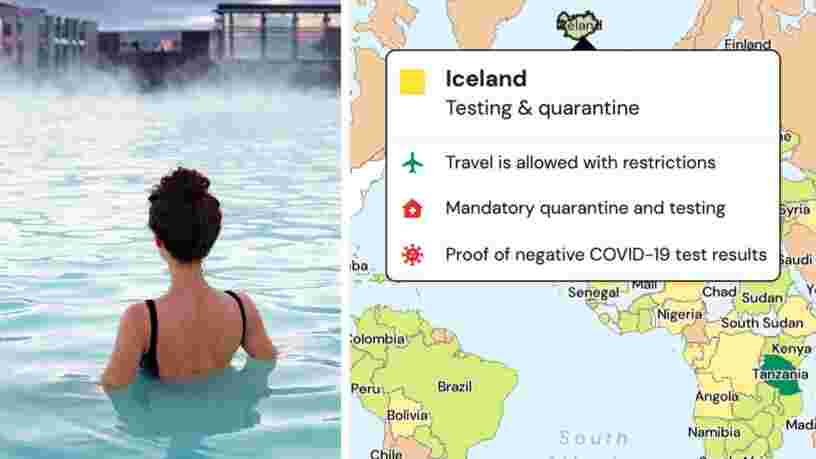 Cette carte interactive vous permet de savoir où voyager selon votre localisation et les règles sanitaires en vigueur