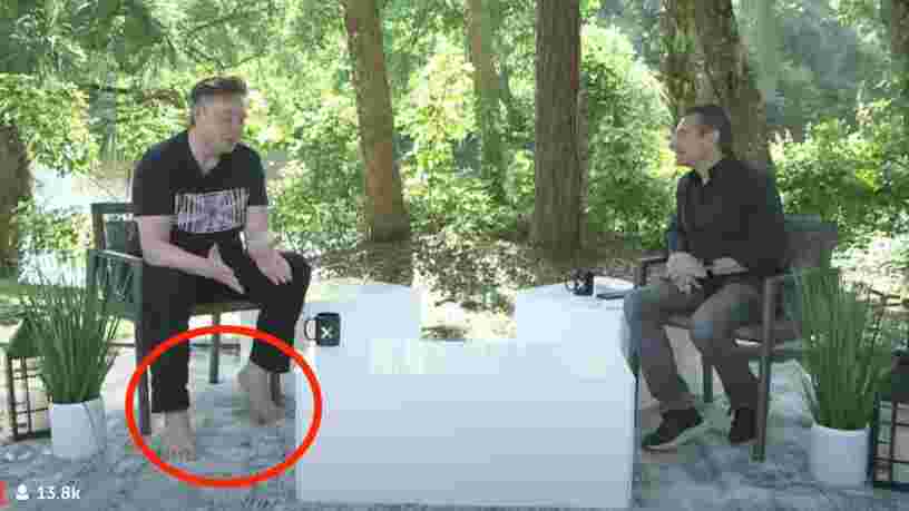 Pieds nus et coiffé d'un mulet, Elon Musk en dit plus sur son concours à 100 M$
