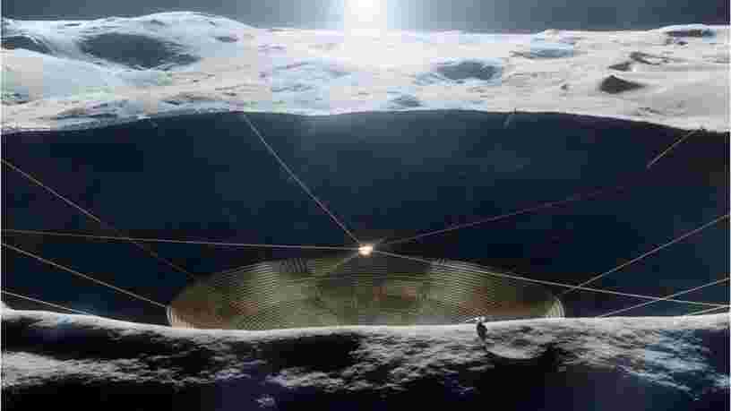La NASA envisage de construire un énorme télescope à l'intérieur d'un cratère de la Lune