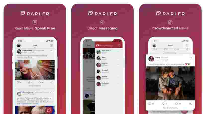 Le réseau conservateur Parler de nouveau téléchargeable sur iPhone