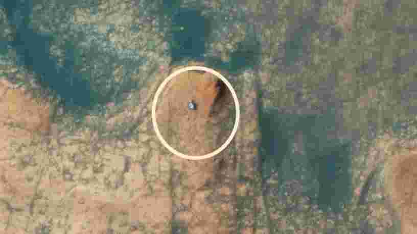 La NASA a capturé une vue aérienne de Curiosity en train d'escalader le Mont Mercou sur Mars