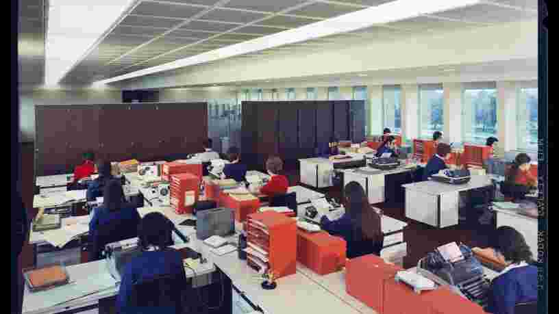 Voici à quoi ressemblait la vie au bureau dans les années 1970