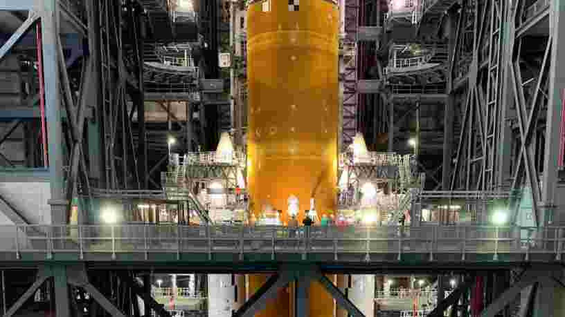 Voici les photos de la nouvelle mégafusée de la NASA, plus haute que la statue de la Liberté