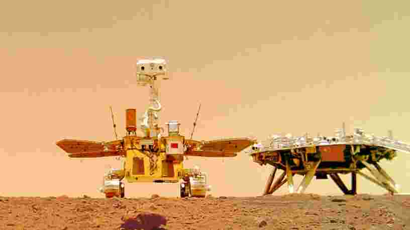 La Chine dévoile les premières vidéos prises sur Mars par son rover