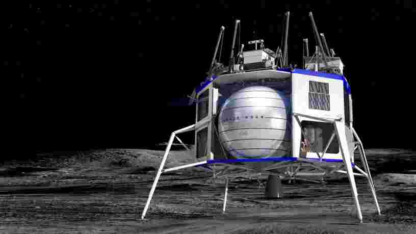 Jeff Bezos propose une réduction de 2Mds$ à la NASA pour fournir un alunisseur