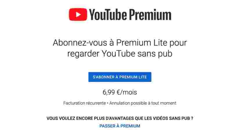 YouTube teste une offre pour se débarrasser des publicités durant les vidéos