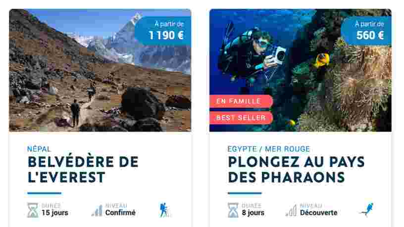 Decathlon se met à vendre des voyages aux sportifs
