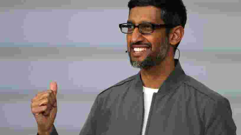 Le patron de Google Sundar Pichai estime qu'être en télétravail 2 jours par semaine est le meilleur rythme