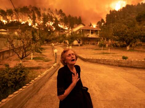 Les incendies en Grèce en 10 images fortes