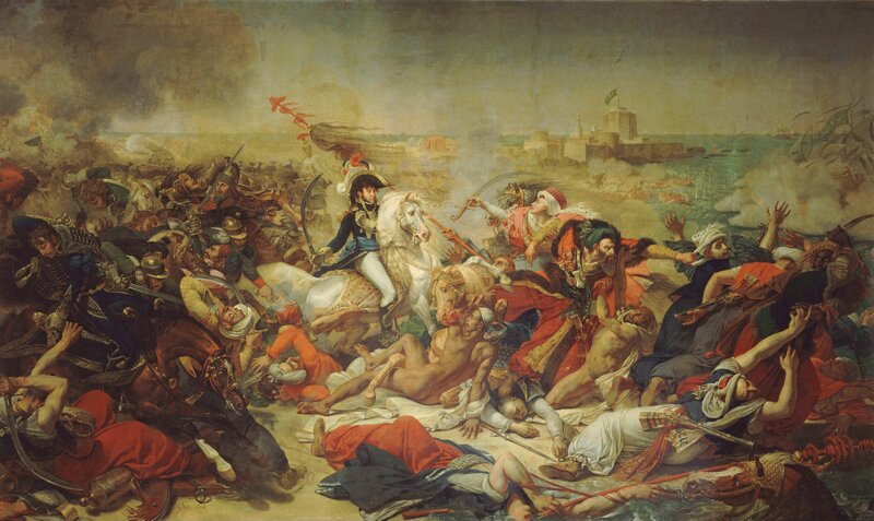 Lors de la bataille d’Aboukir en 1799, le général Joachim Murat lance un assaut contre les Turcs. Lorsqu’un soldat lui tire dessus, il échappe à la mort grâce à un geste involontaire :