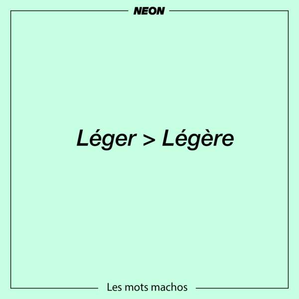 Léger / Légère