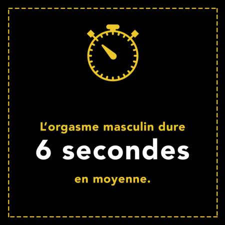 L'orgasme masculin dure 6 secondes en moyenne