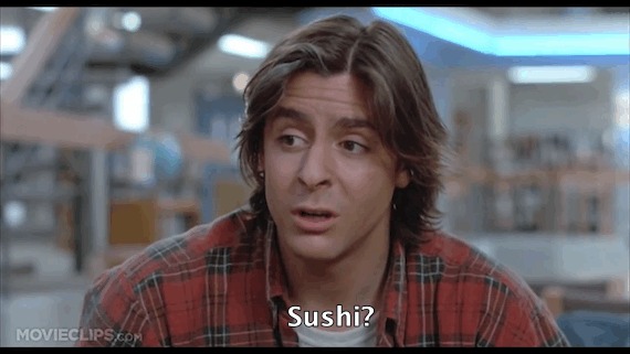 Mon copain va être découpé en sushis