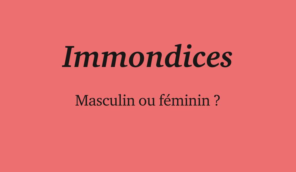 Immondices