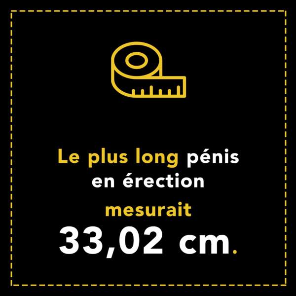 Le plus long pénis en érection faisait 33,02 cm