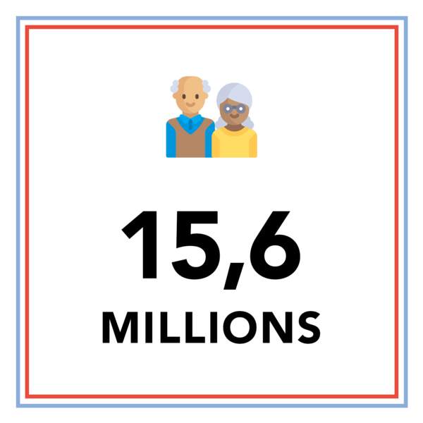 15,6 millions de retraités en France