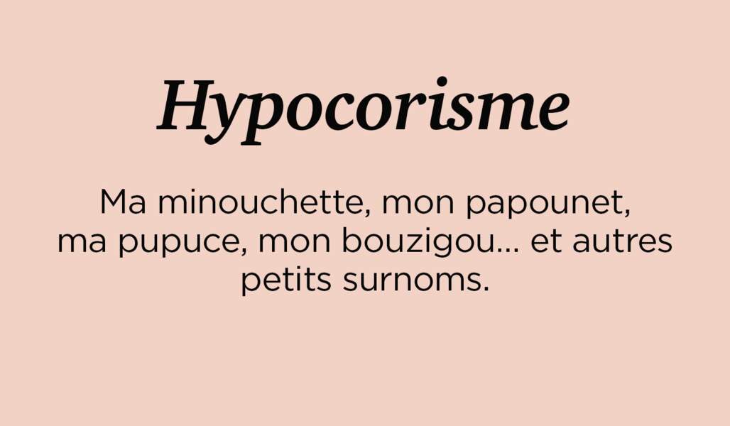 Figure n°3 : l'hypocorisme