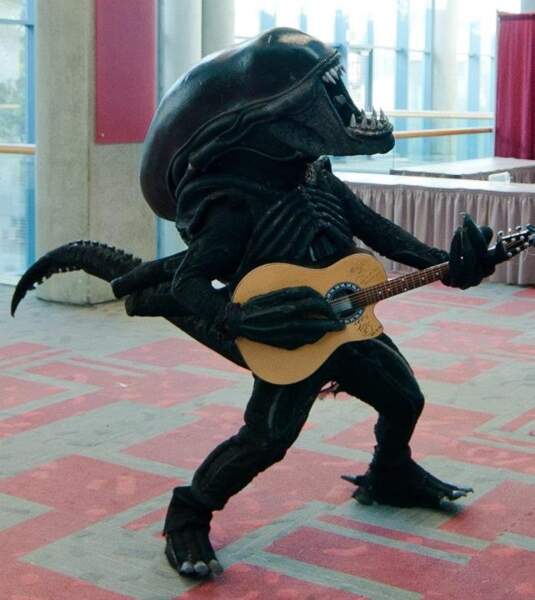 Alien en guitar hero