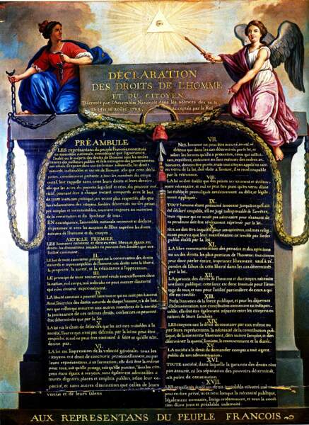 26 août 1789 - La Déclaration des droits de l'homme et du citoyen est votée