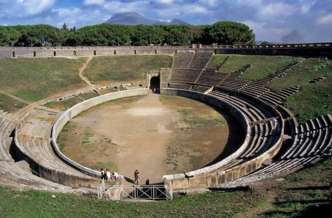 Un amphithéâtre à Pompéi