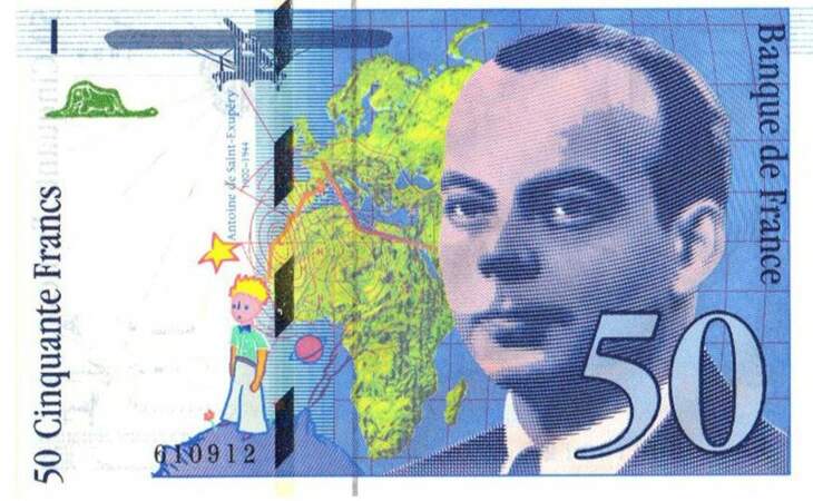 Les 50 francs pour St Exupery en 1992