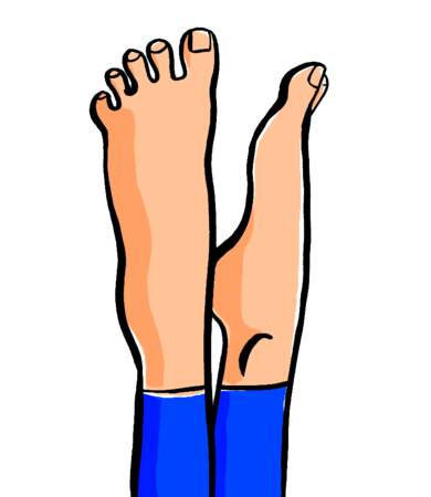 Position Pilates des pieds