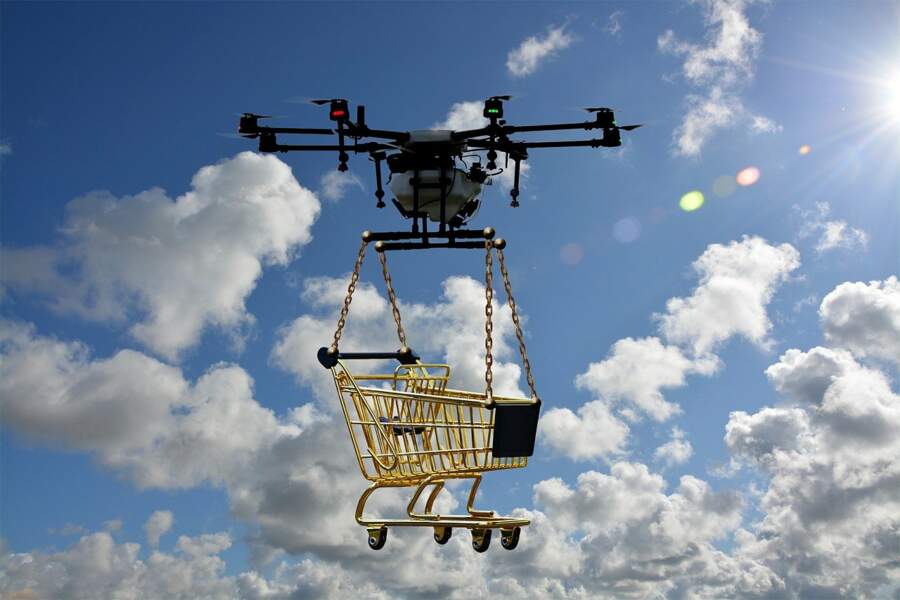 Privilégier la livraison à domicile par drone