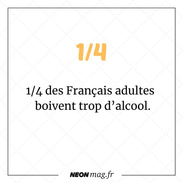 Un quart des Français adultes boivent trop. 