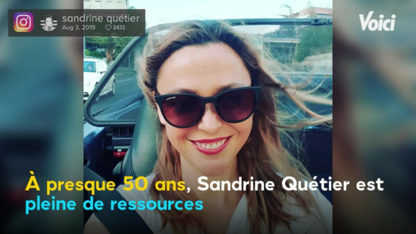 VOICI - Sandrine Quétier pose sans maquillage, à 48 ans ...