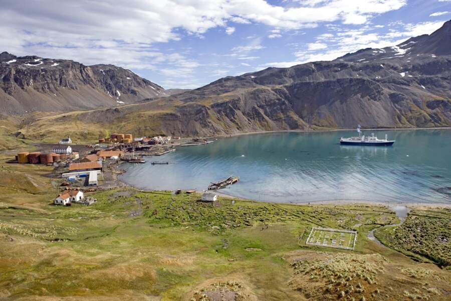 Grytviken, Royaume-Uni : vestige de l'industrie baleinière