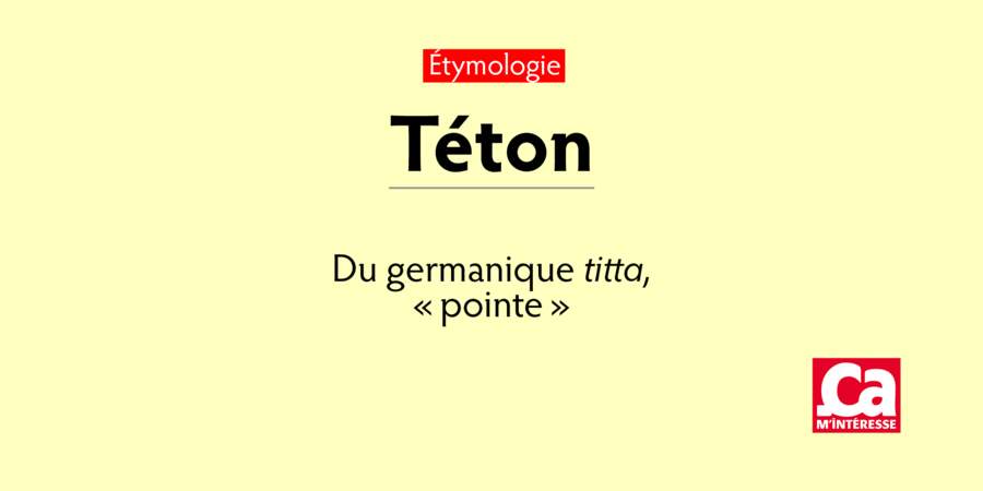 Téton, du germanique titta