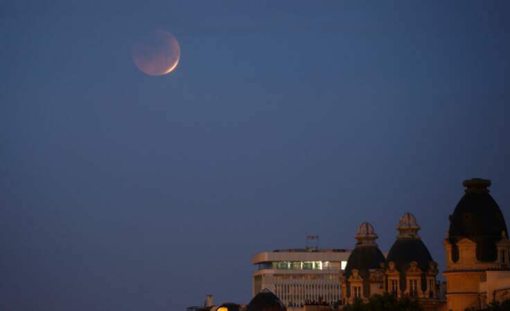 L'éclipse de Lune vue depuis Paris
