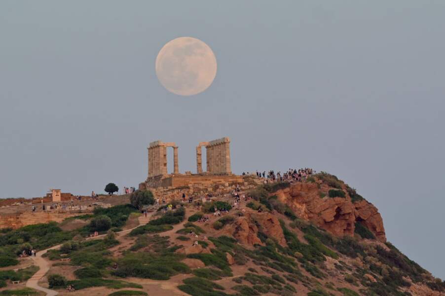 La Pleine Lune depuis la Grèce. 