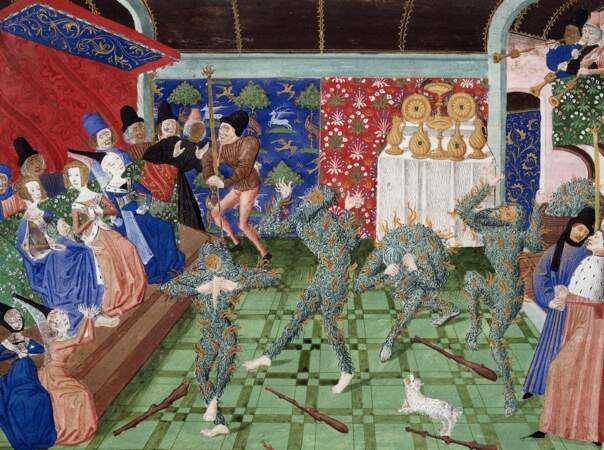 Question 9 : En 1393, à l’occasion du mariage d’une dame d’honneur de la reine, Charles VI organise un bal. Pourquoi est-il surnommé le bal des ardents ?