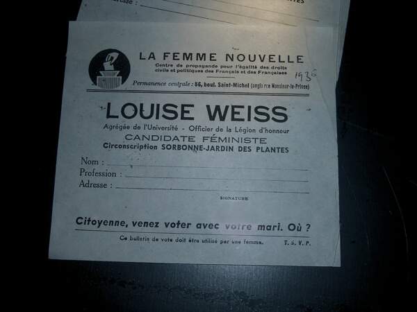 Louise Weiss, la première suffragette 2/2
